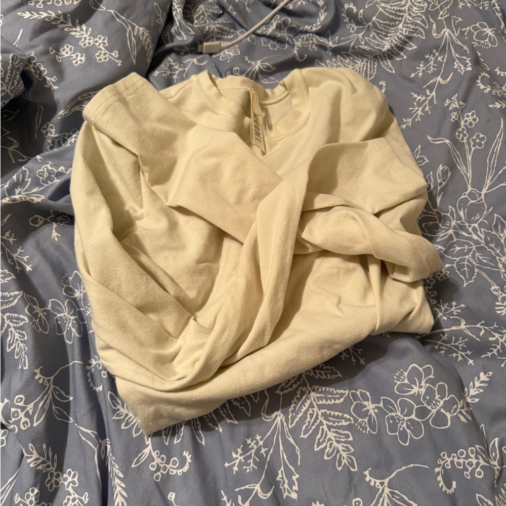 SKIMS Cream Long Sleeve Top